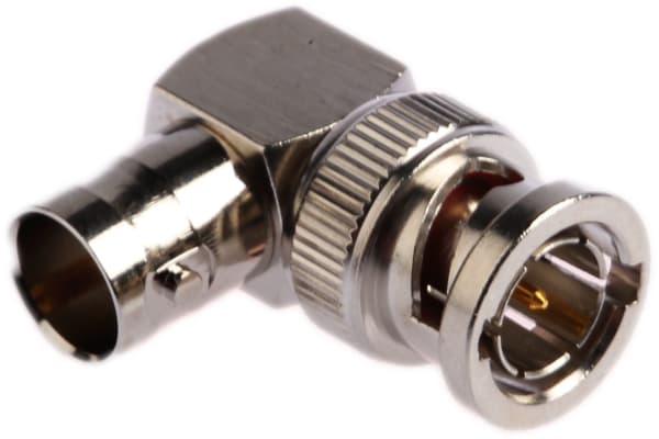 Product image for BNC RF ADAPTOR, R/A, PLUG-JACK, 75 OHM