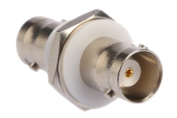 Product image for BNC RF PANEL ADAPTOR, JACK-JACK, 50 OHM