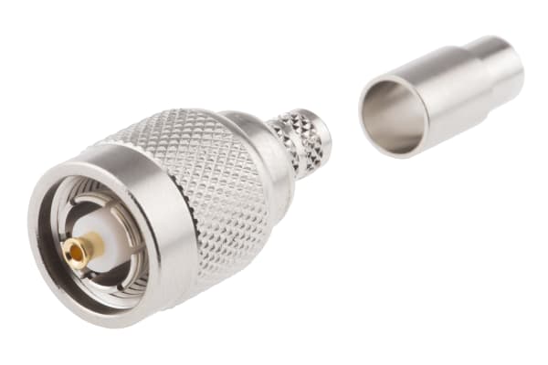 Product image for REVERSED TNC STRAIGHT CRIMP PLUG 50 OHM