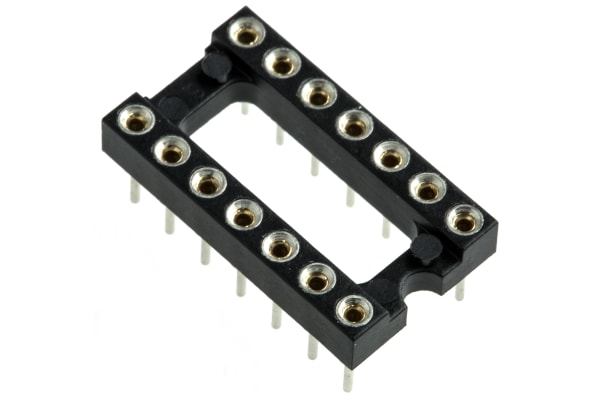 Product image for 14W DIL SOCKET OPEN FRAME SOLDER