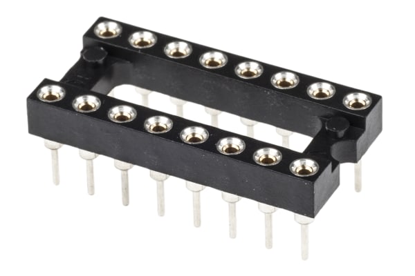 Product image for 16W DIL SOCKET OPEN FRAME SOLDER