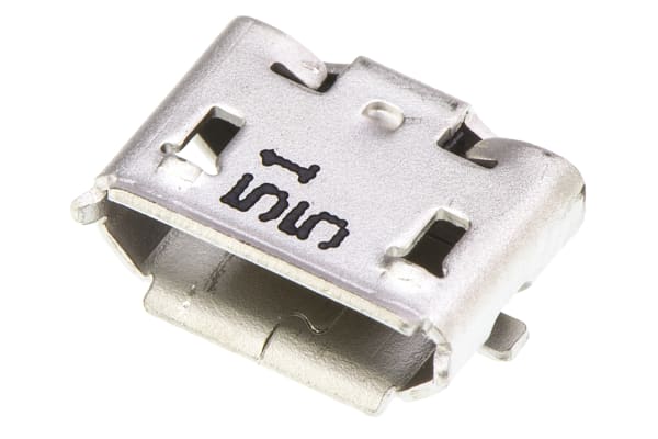 Product image for MICRO-USB B RECEPTACLE SMT BOTTOM MOUNT