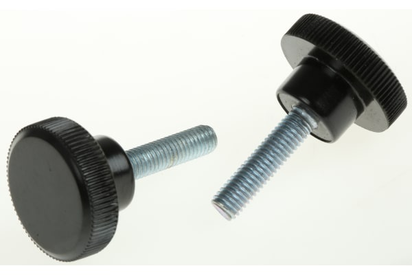 Product image for Knurled Torque Knob M5 x 20,22mm dia.