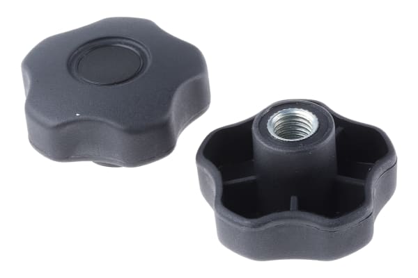 Product image for STAR KNOB WITH STEEL INSERT,M12X18,60?