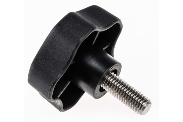 Product image for Star Knob with S/S Stud,M10x25,60dia