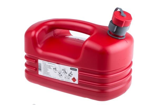 Product image for Pressol Red HDPE Petrol Jerrycan 5 Litre