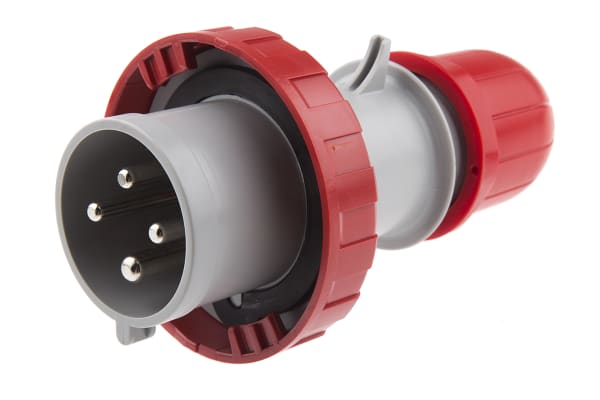 Product image for IP67 3P+E phase inverter plug 32A 400V