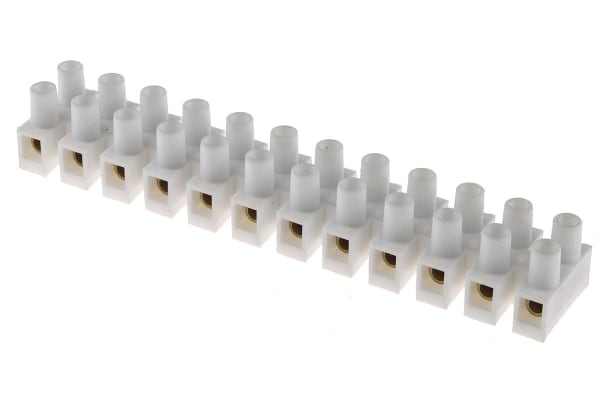 Product image for 12 way polypropylene terminal block