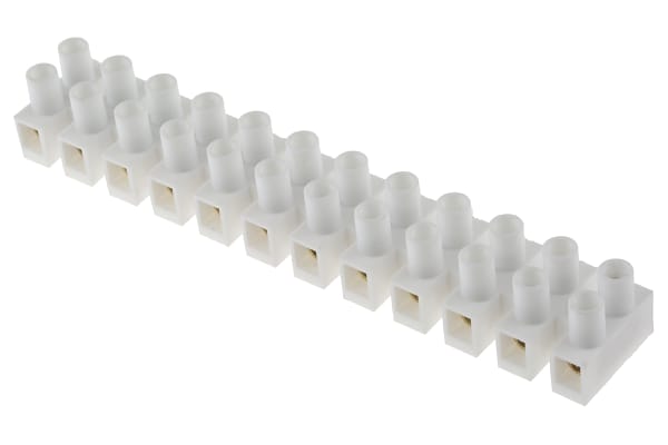 Product image for 12 way polypropylene terminal block