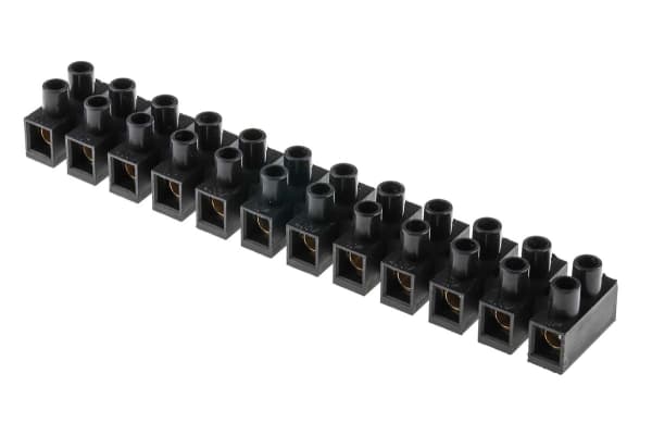 Product image for Black 10mmsq. terminal strip 400V