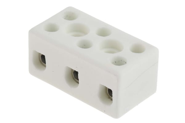 Product image for 3 way ceramic terminal block