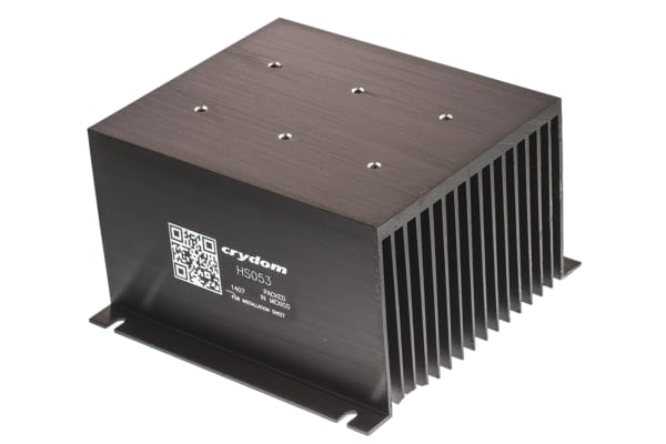 Product image for Panel Mount Solid State Relay Heatsink for use with 1 x 3 phase SSR, 1, 2 or 3 single or dual SSR