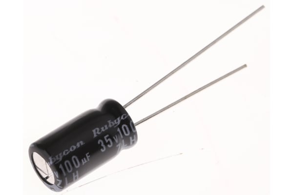 Product image for CAPACITOR AL 105DEG 100UF 35V 6.3X11