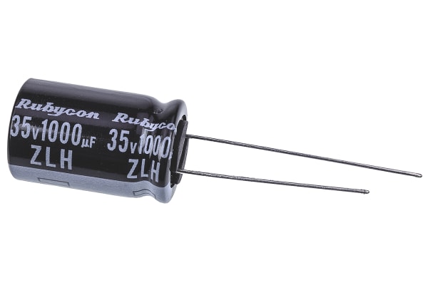 Product image for CAPACITOR AL 105DEG 1000UF 35V 12.5X20