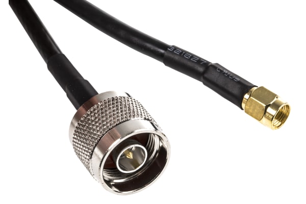 Product image for RF 1000 MM N TYPE SMA M CABLE ASSEMBLY