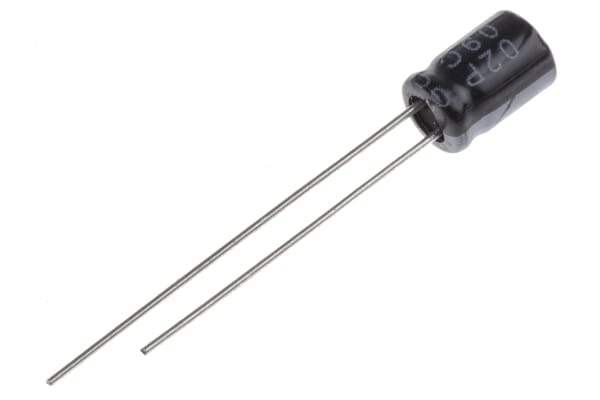 Product image for Radial alum cap, 100uF, 25V