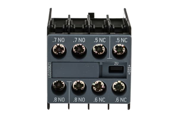 Product image for Auxillary contact,screw terminal,2NO+2NC