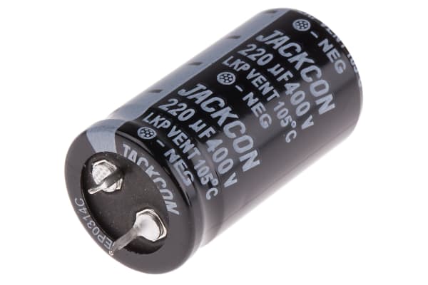 Product image for Snap in AL cap 220uF 400V