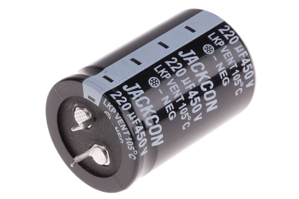 Product image for Snap in AL cap 220uF 450V