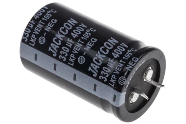 Product image for Snap in AL cap 330uF 400V