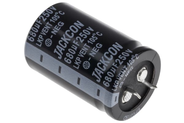 Product image for Snap in AL cap 680uF 250V