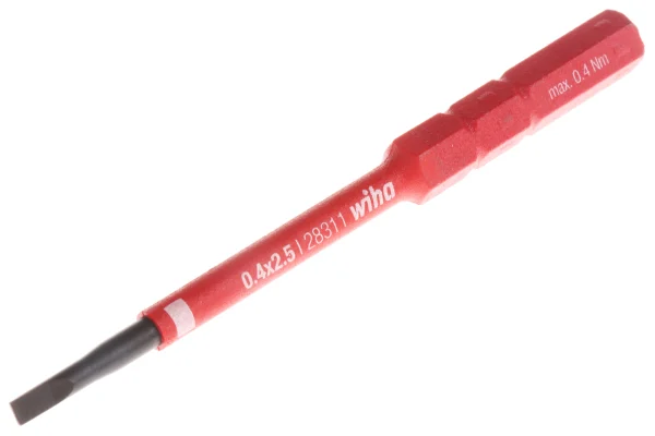 Product image for VDE exchange bit, slotted 2,5 mm