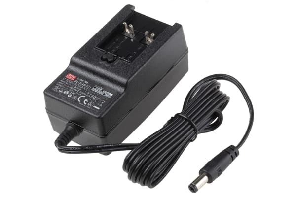 Product image for POWER SUPPLY,PLUG TOP,48V,0.375A,18W