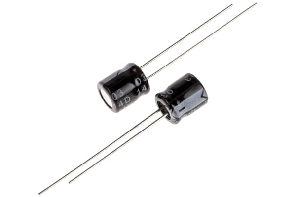 Product image for Radial AL cap, 47uF, 35V