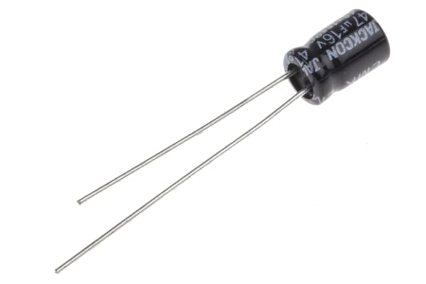 Product image for Radial AL cap, 47uF, 16V