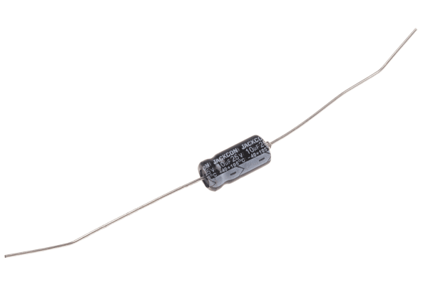 Product image for Axial AL cap, 10uF, 25V