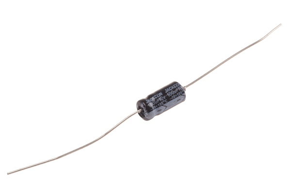 Product image for Axial AL cap, 100uF, 10V