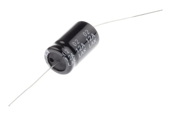 Product image for Axial AL cap, 2200uF, 10V