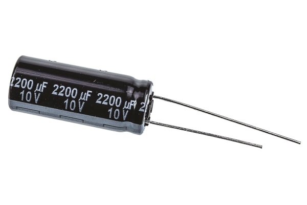 Product image for CAPACITOR AL FR 2200UF 10V (L) 10X25