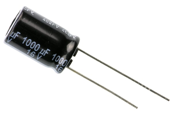 Product image for Capacitor Al FR 1000uF 16V 10x16