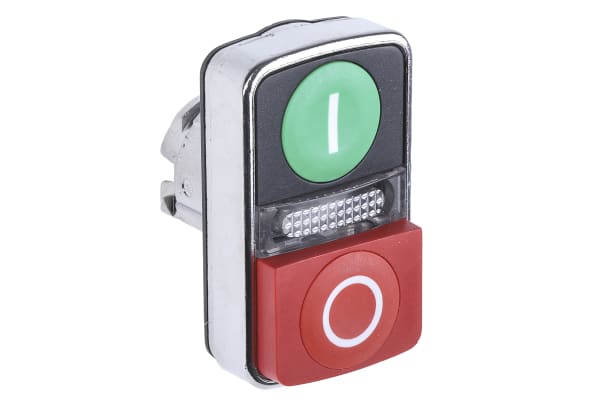 Product image for Pushbutton head, illuminated, grn/red