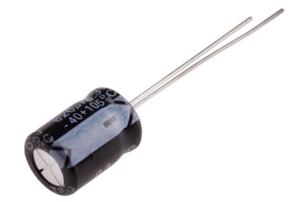 Product image for Radial alum cap, 820uF, 6.3V, 8x11