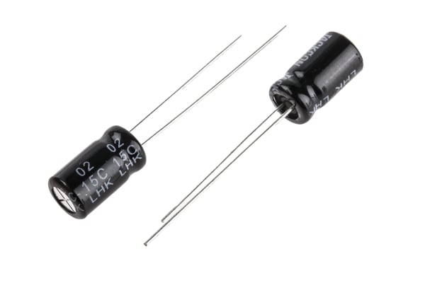 Product image for Radial alum cap, 100uF, 25V, 6.3x11