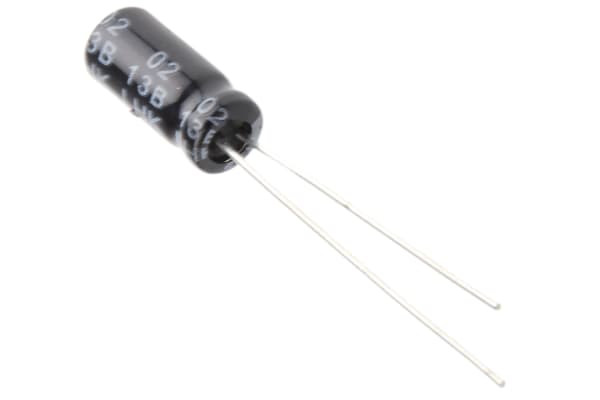 Product image for Radial alum cap, 10uF, 35V, 5x11