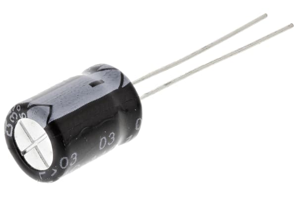 Product image for Radial alum cap, 220uF, 35V, 8x11