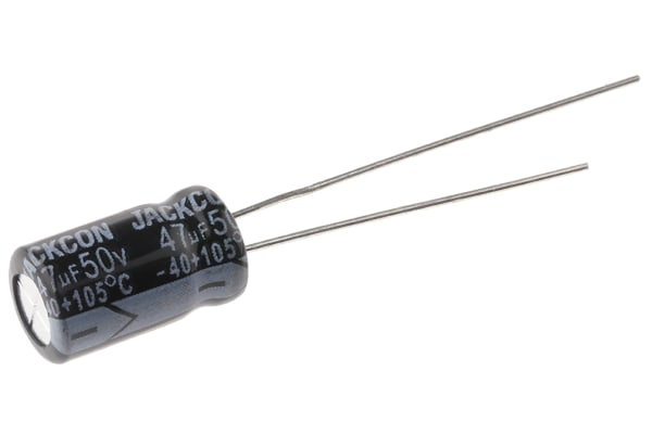 Product image for RADIAL ALUM CAP, 47UF, 50V, 6.3X11