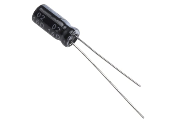 Product image for Radial alum cap, 2.2uF, 63V, 5x11