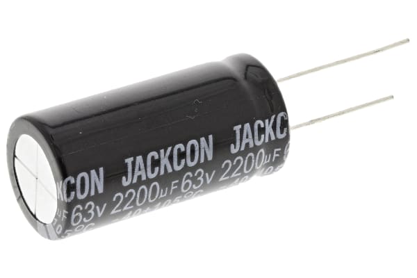 Product image for Radial alum cap, 2,200uF, 63V, 18x36