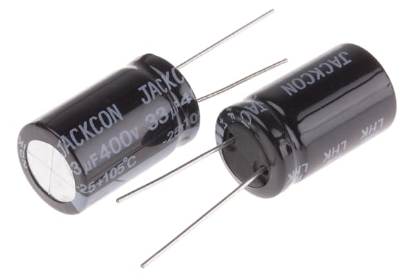 Product image for Radial alum cap, 33uF, 400V, 16x26