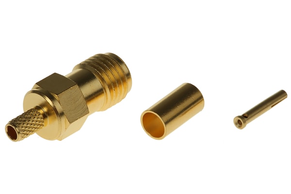 Product image for Telegartner 50Ω Straight Cable Mount SMA Connector, jack