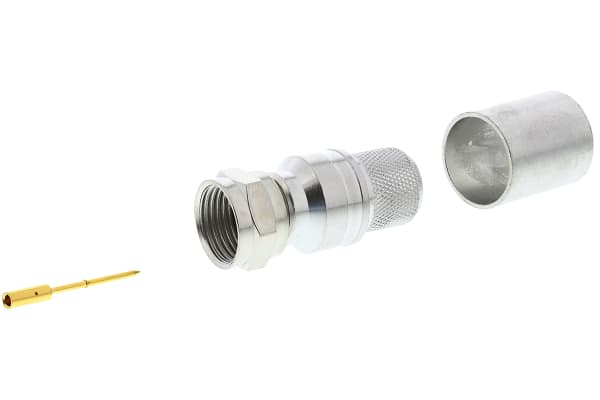 Product image for F STRAIGHT PLUG, RG11A/U, HDTV, 75 OHM