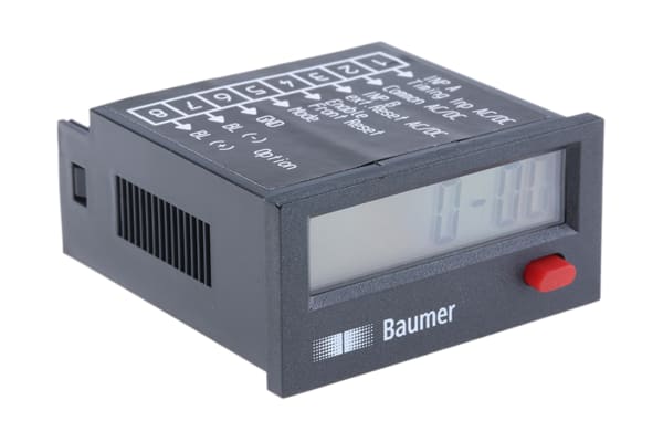 Product image for 8 DIGIT HOUR METER, LCD, AC/DC