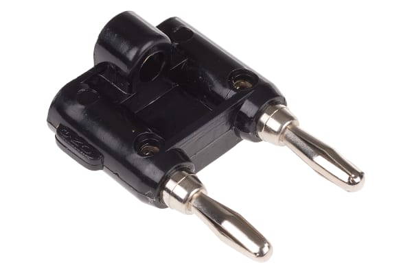 Product image for BANANA PLUG, DUAL, 15A, BLACK