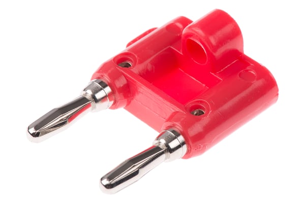 Product image for BANANA PLUG, DUAL, 15A, RED