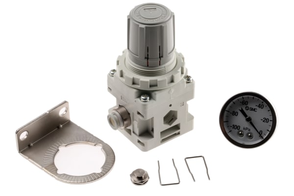 Product image for Vac regulator 8mm with gauge & bracket