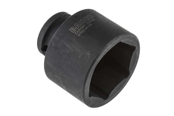 Product image for Bahco 36.0mm, 1/2 in Drive Impact Socket Hexagon, 50.0 mm length